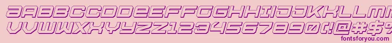 Ussdallas3Dital Font – Purple Fonts on Pink Background