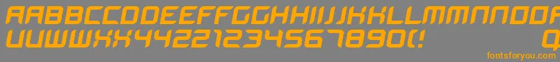 Bloodwaxitalic Font – Orange Fonts on Gray Background