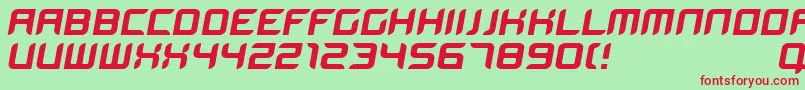 Bloodwaxitalic Font – Red Fonts on Green Background