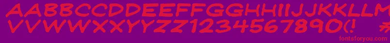 fuente JeffreyprintJlWideItalic – Fuentes Rojas Sobre Fondo Morado