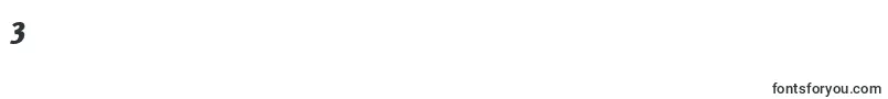 OtariHeavyitalic Font – Fonts for Digit 3