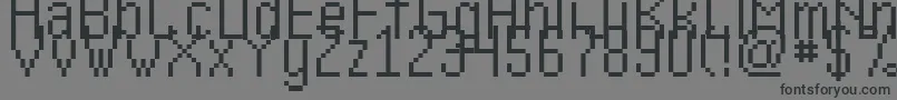 Czcionka Kharon4aV01 – czarne czcionki na szarym tle