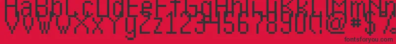 Kharon4aV01 Font – Black Fonts on Red Background