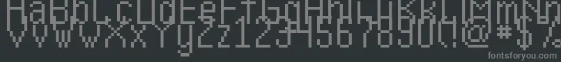 fuente Kharon4aV01 – Fuentes Grises Sobre Fondo Negro