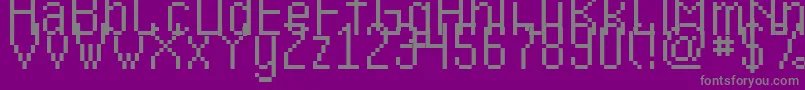 fuente Kharon4aV01 – Fuentes Grises Sobre Fondo Morado