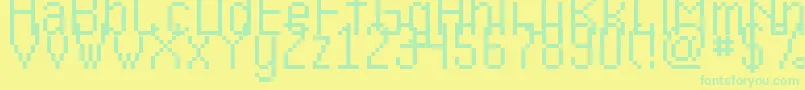 Weitere Informationen zur Kharon4aV01-Schriftart Kharon4aV01-Schriftart – Grüne Schriften auf gelbem Hintergrund