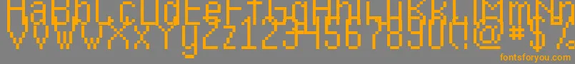 Шрифт Kharon4aV01 – оранжевые шрифты на сером фоне