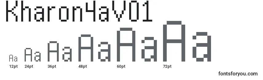 Größen der Schriftart Kharon4aV01