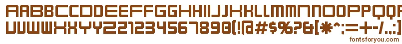 Karnivore-fontti – ruskeat fontit valkoisella taustalla