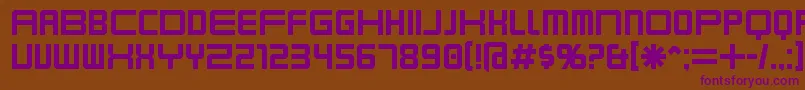 Karnivore Font – Purple Fonts on Brown Background