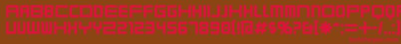Karnivore Font – Red Fonts on Brown Background