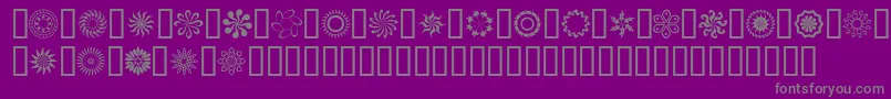 Runnn Font – Gray Fonts on Purple Background