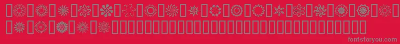 Runnn Font – Gray Fonts on Red Background