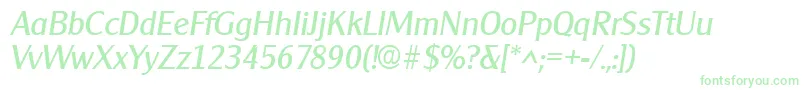 ClearfacegothicItalic Font – Green Fonts