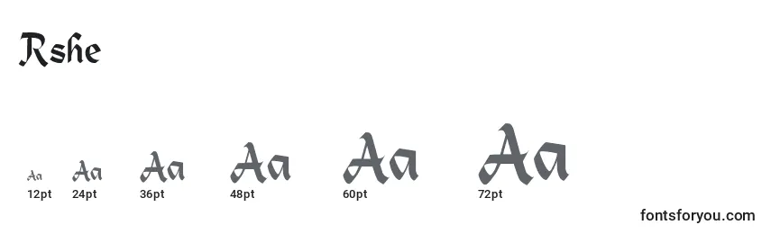 Rsheidleberg Font Sizes