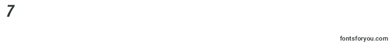 フォントHelveticaltstdBoldcondobl – フォント数字7