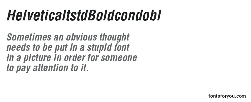HelveticaltstdBoldcondobl Font