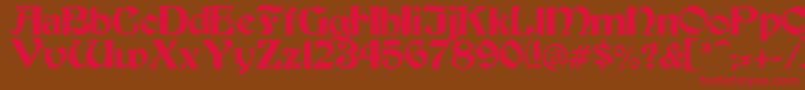 Tesoro Font – Red Fonts on Brown Background