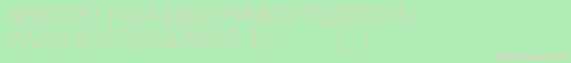 DkVermilion Font – Pink Fonts on Green Background