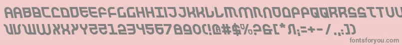 Trektrooperleft Font – Gray Fonts on Pink Background