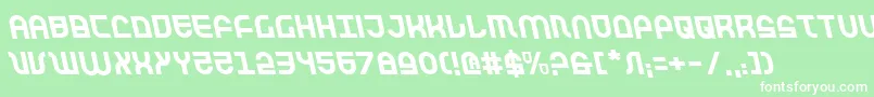 Trektrooperleft Font – White Fonts on Green Background