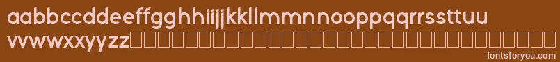 Шрифт Kelvetica – розовые шрифты на коричневом фоне
