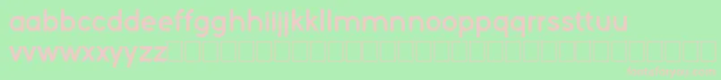 Kelvetica Font – Pink Fonts on Green Background