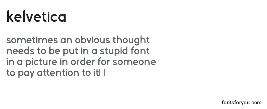 Шрифт Kelvetica