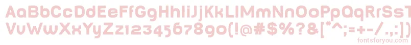 BabyMinefat Font – Pink Fonts on White Background