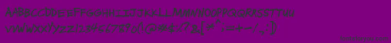 Jkasperville Font – Black Fonts on Purple Background