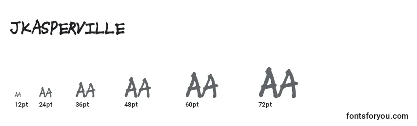 Jkasperville Font Sizes