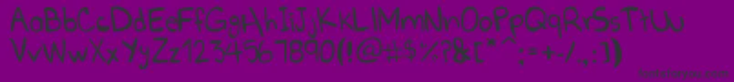 GoBoom Font – Black Fonts on Purple Background