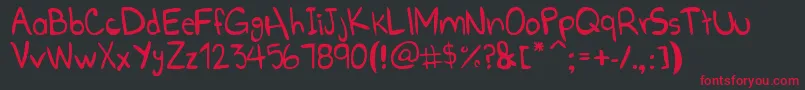 GoBoom Font – Red Fonts on Black Background