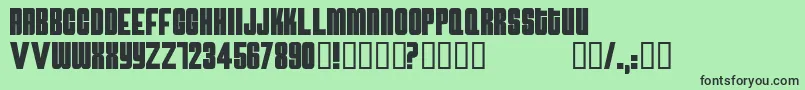 Atomicbomb Font – Black Fonts on Green Background