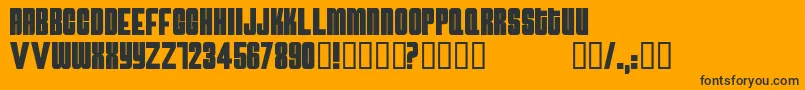 Atomicbomb Font – Black Fonts on Orange Background