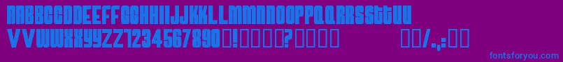 Atomicbomb Font – Blue Fonts on Purple Background