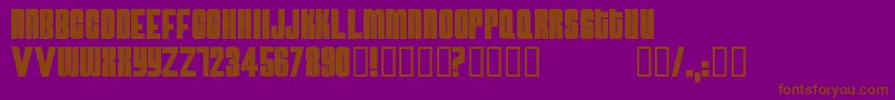 Atomicbomb Font – Brown Fonts on Purple Background