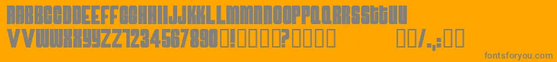 Atomicbomb Font – Gray Fonts on Orange Background