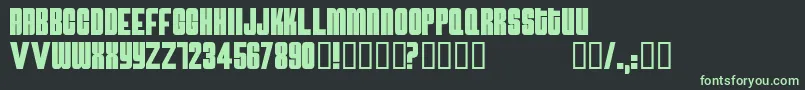 Atomicbomb Font – Green Fonts on Black Background