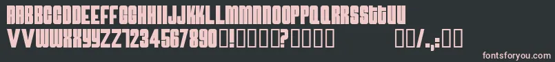 Atomicbomb Font – Pink Fonts on Black Background