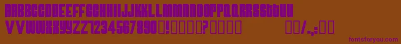 Atomicbomb Font – Purple Fonts on Brown Background