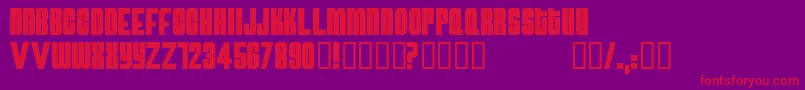 Atomicbomb Font – Red Fonts on Purple Background