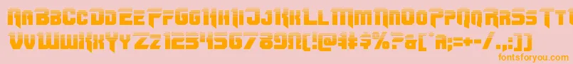 Omegaforcetwo11 Font – Orange Fonts on Pink Background