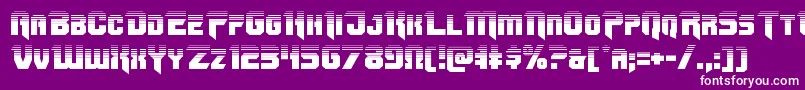 Omegaforcetwo11 Font – White Fonts on Purple Background