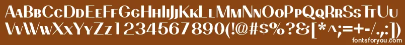 PassionsanspdbkBoldsmallca Font – White Fonts on Brown Background