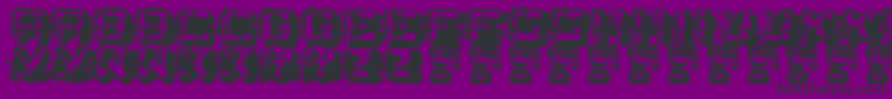 Police PkLsd – polices noires sur fond violet