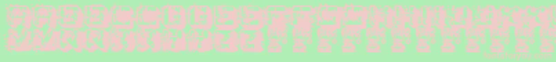 PkLsd Font – Pink Fonts on Green Background