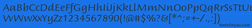 Шрифт BriemscriptstdRegular – чёрные шрифты на синем фоне