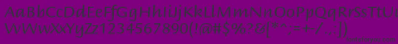 BriemscriptstdRegular-Schriftart – Schwarze Schriften auf violettem Hintergrund