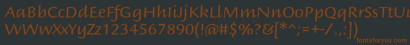 Подробнее о шрифте BriemscriptstdRegular Шрифт BriemscriptstdRegular – коричневые шрифты на чёрном фоне